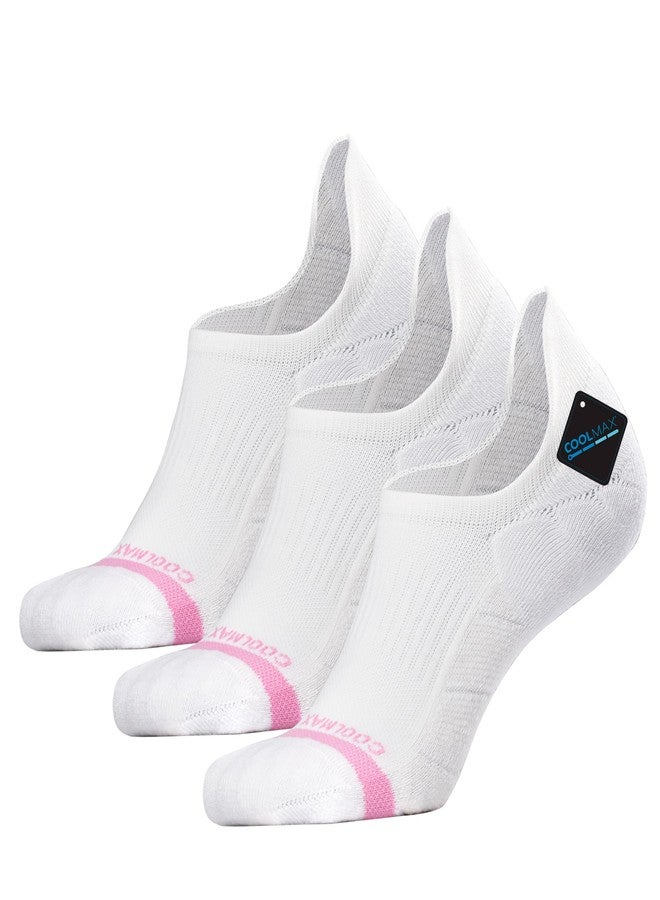 BRISIRA Bamboo Viscose Coolmax Running Golf No Show Socks Women Compression Moisture Wicking Performance Low Cut Tab Athletic - Image 1
